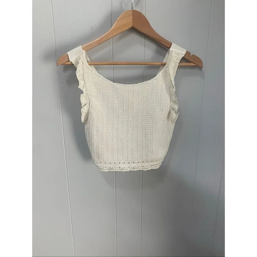 Zara Crochet Knit Crop Top Size 11-12